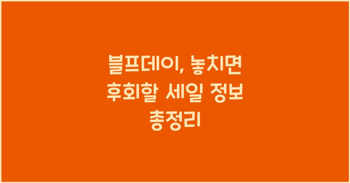 블프데이