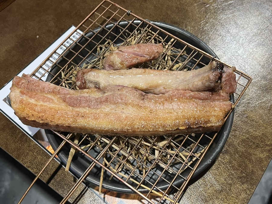 연산동 우대갈비 맛집 고짚 짚불 삼겹살, 추가로 주문하기 좋은 불맛 삼겹살
