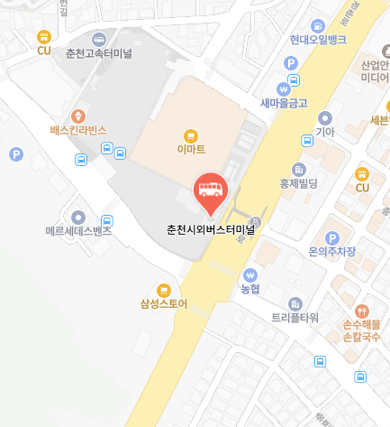 춘천시외버스터미널 위치