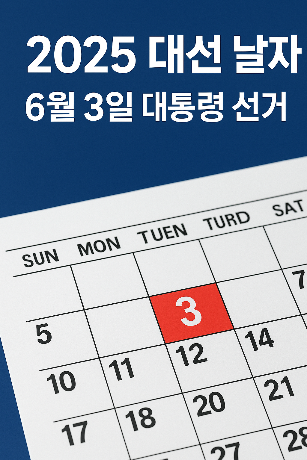 2025 대선 날짜와 사전투표 일정 총정리