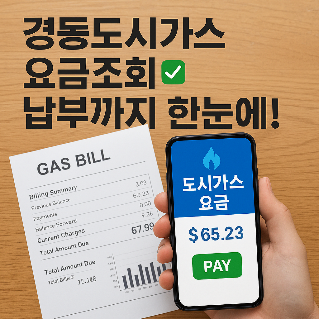 경동도시가스 요금 조회