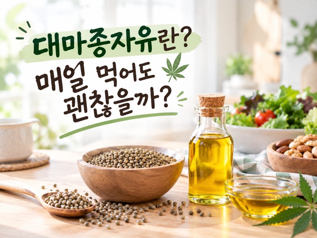 대마종자유란? 매일 먹어도 괜찮을까?
