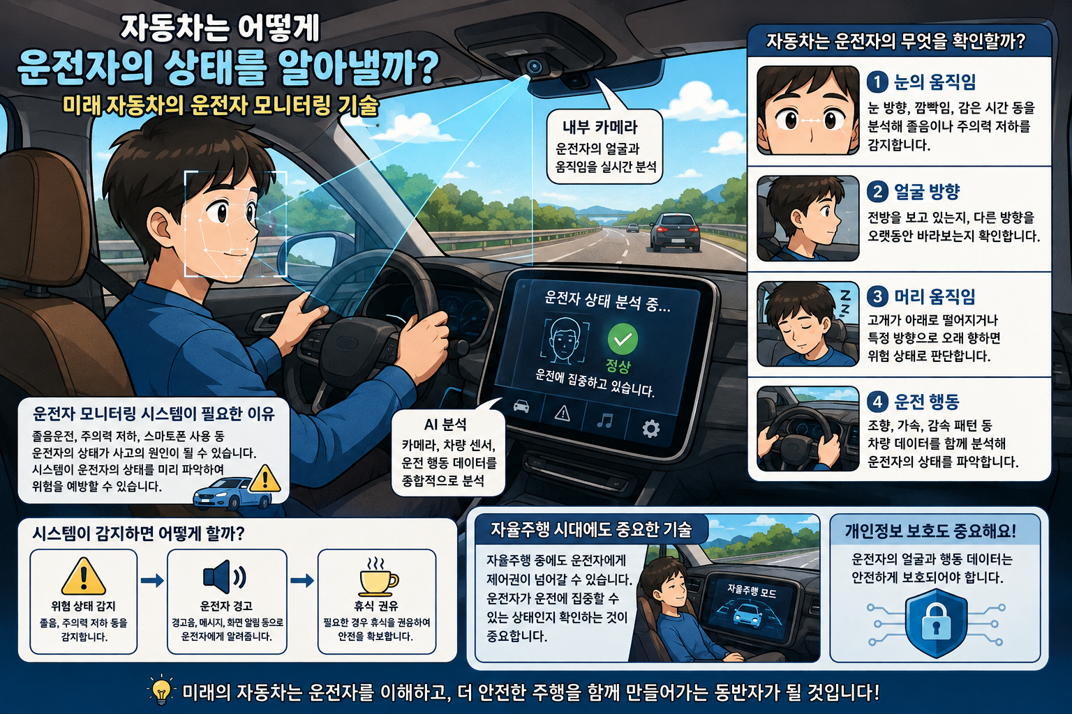 자동차는 어떻게 운전자의 상태를 알아낼까?