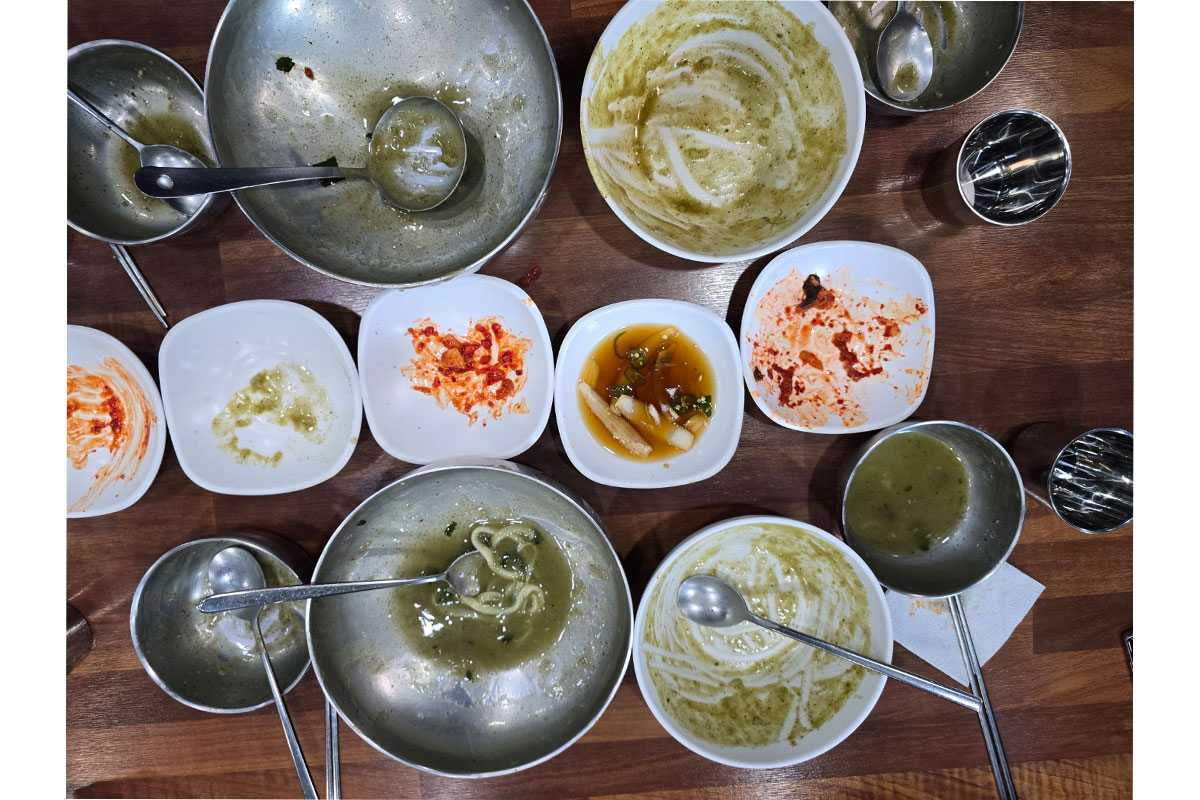반찬까지 싹 비웠어요