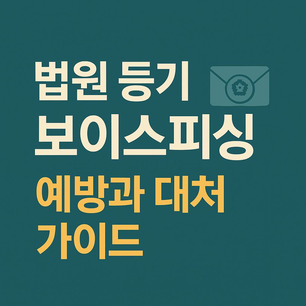 법원 등기 보이스피싱