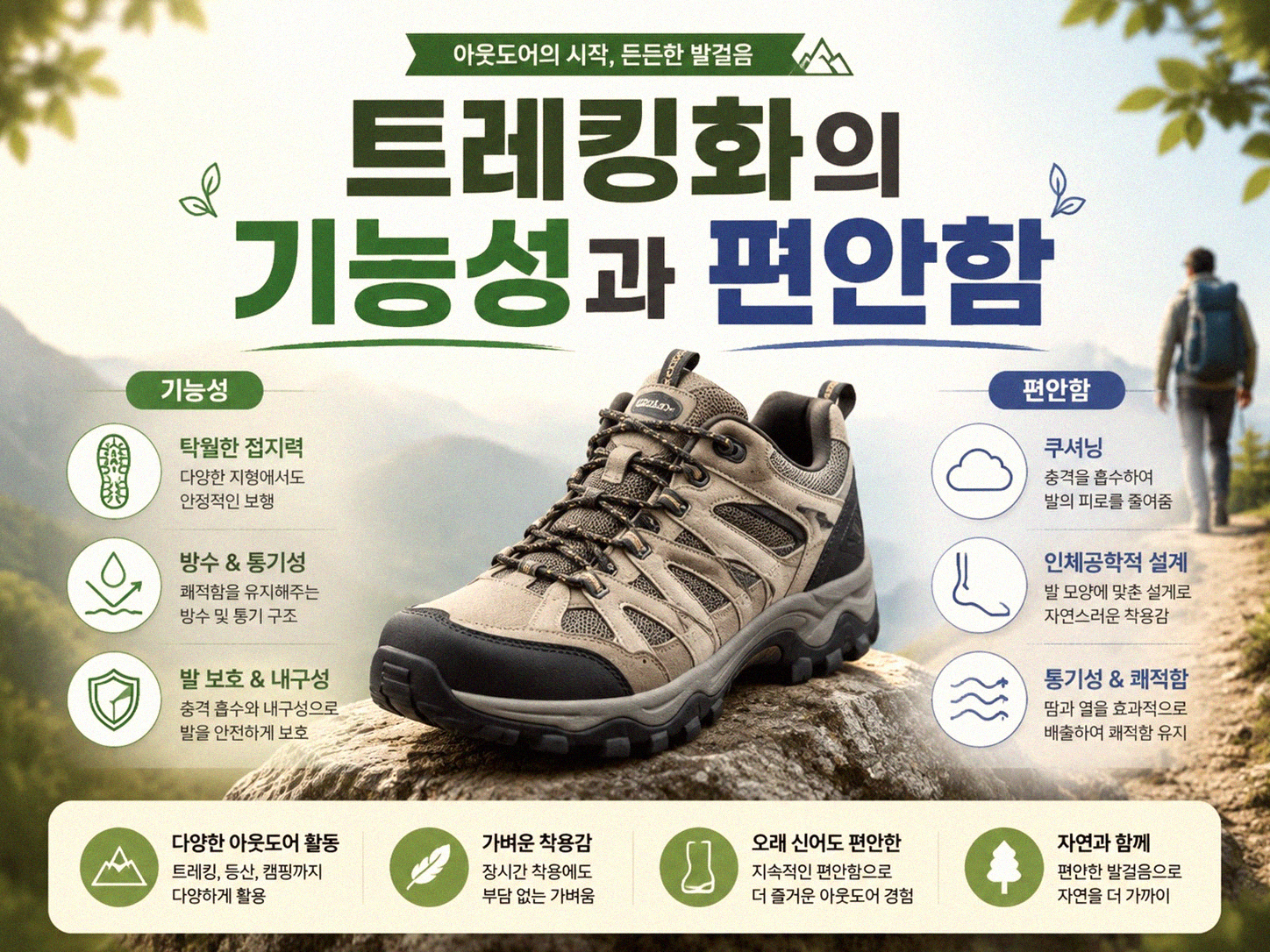 등산화 트레킹화 차이, 이걸 모르면 낭패 봅니다
