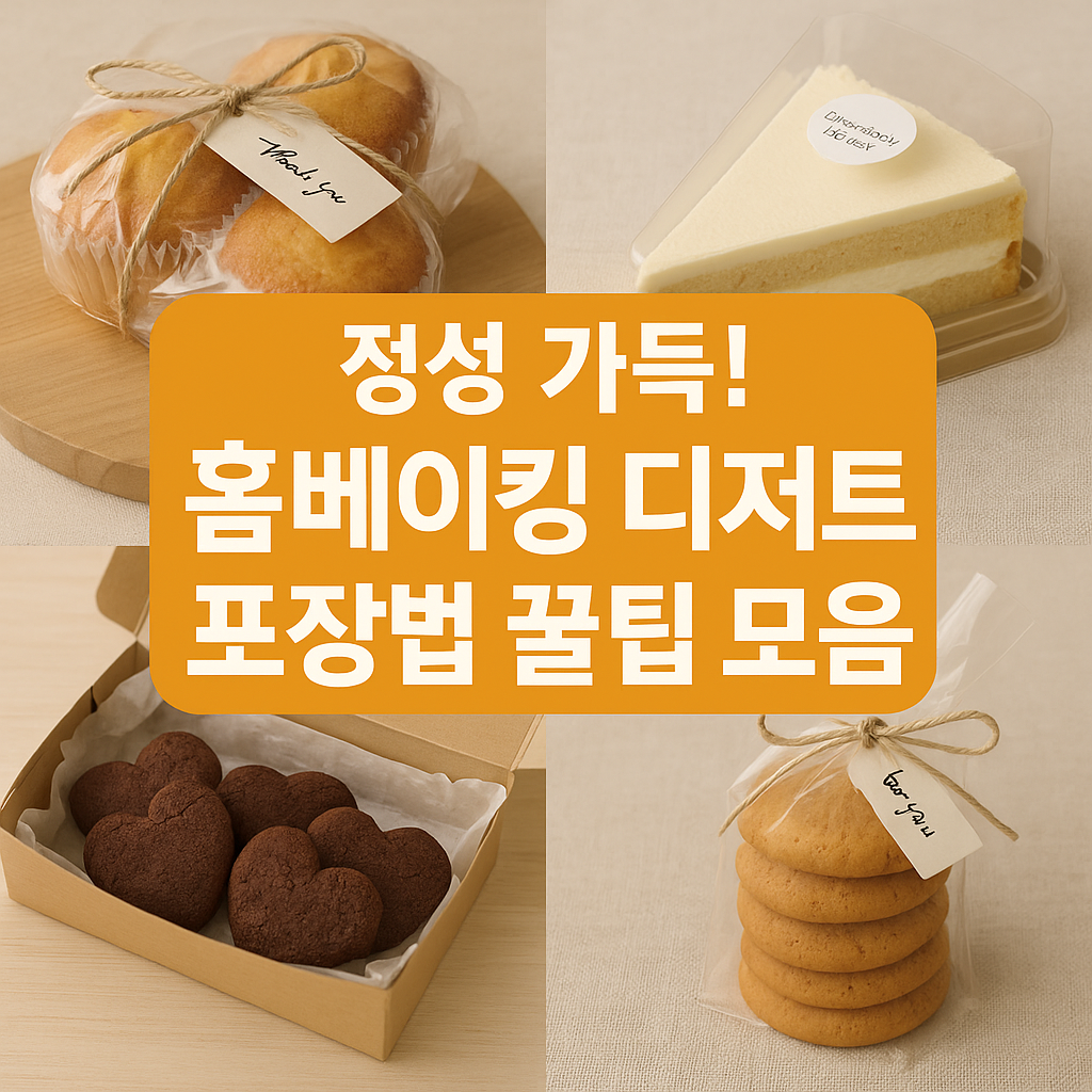 디저트 포장법