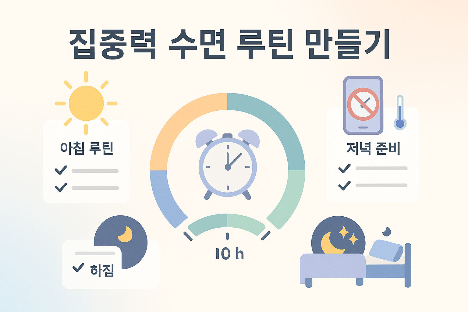 집중력 수면 루틴 만들기