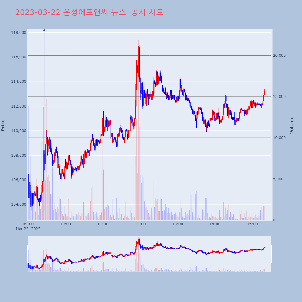 윤성에프앤씨_뉴스공시차트