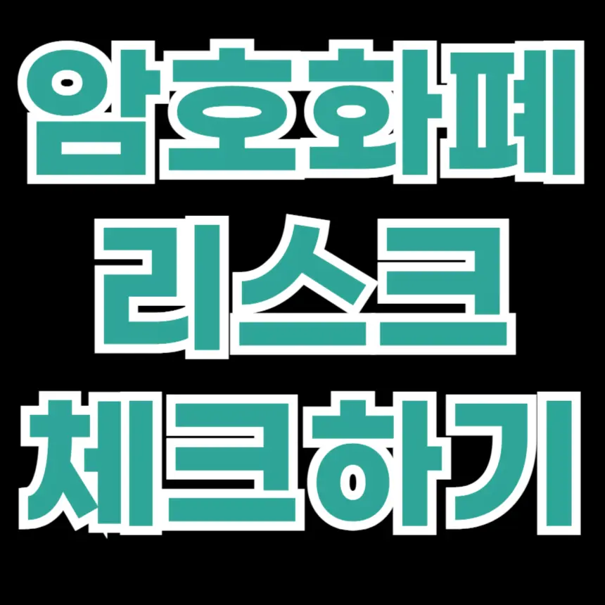 암호화폐 리스크 체크하기