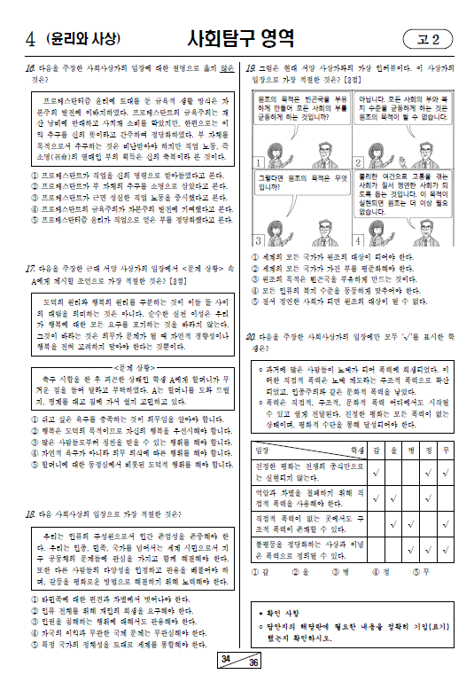 2022-3월-고2-모의고사-윤리와 사상-기출문제-다운