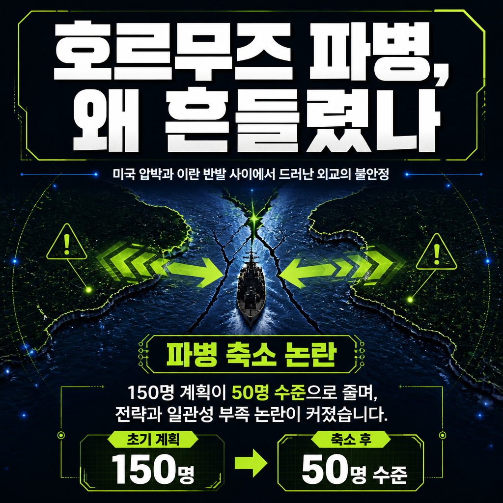 호르무즈 파병, 왜 흔들렸나