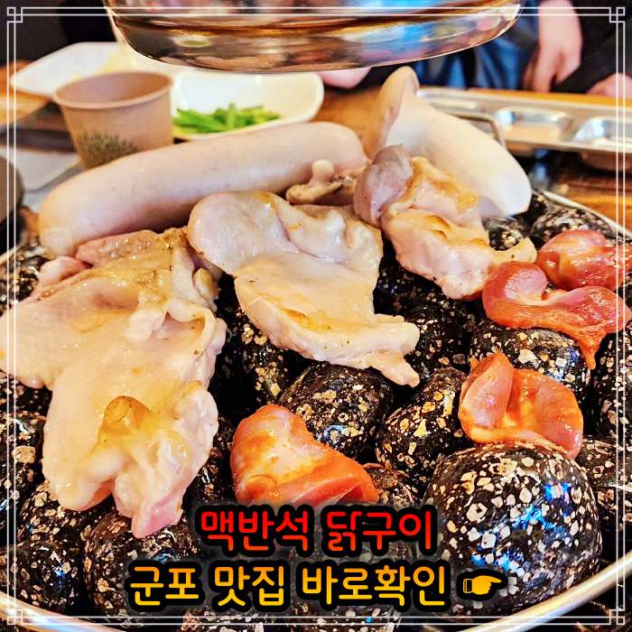경기 군포 맛집 맥반석 소금 양념 닭구이