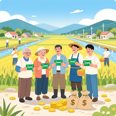 남해군 농어촌 기본소득 착카드 이미지