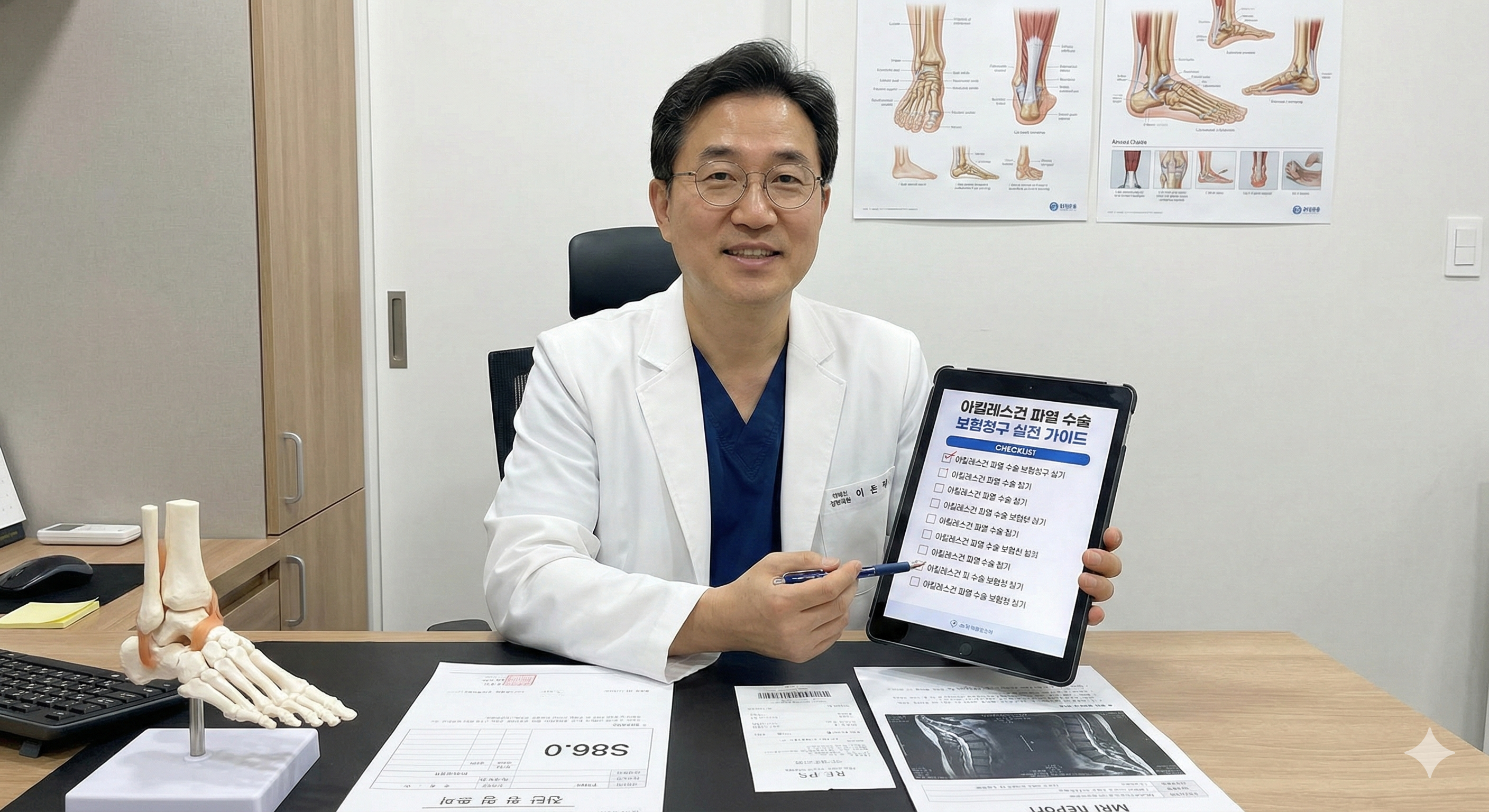 아킬레스건 파열수술 보험청구서류