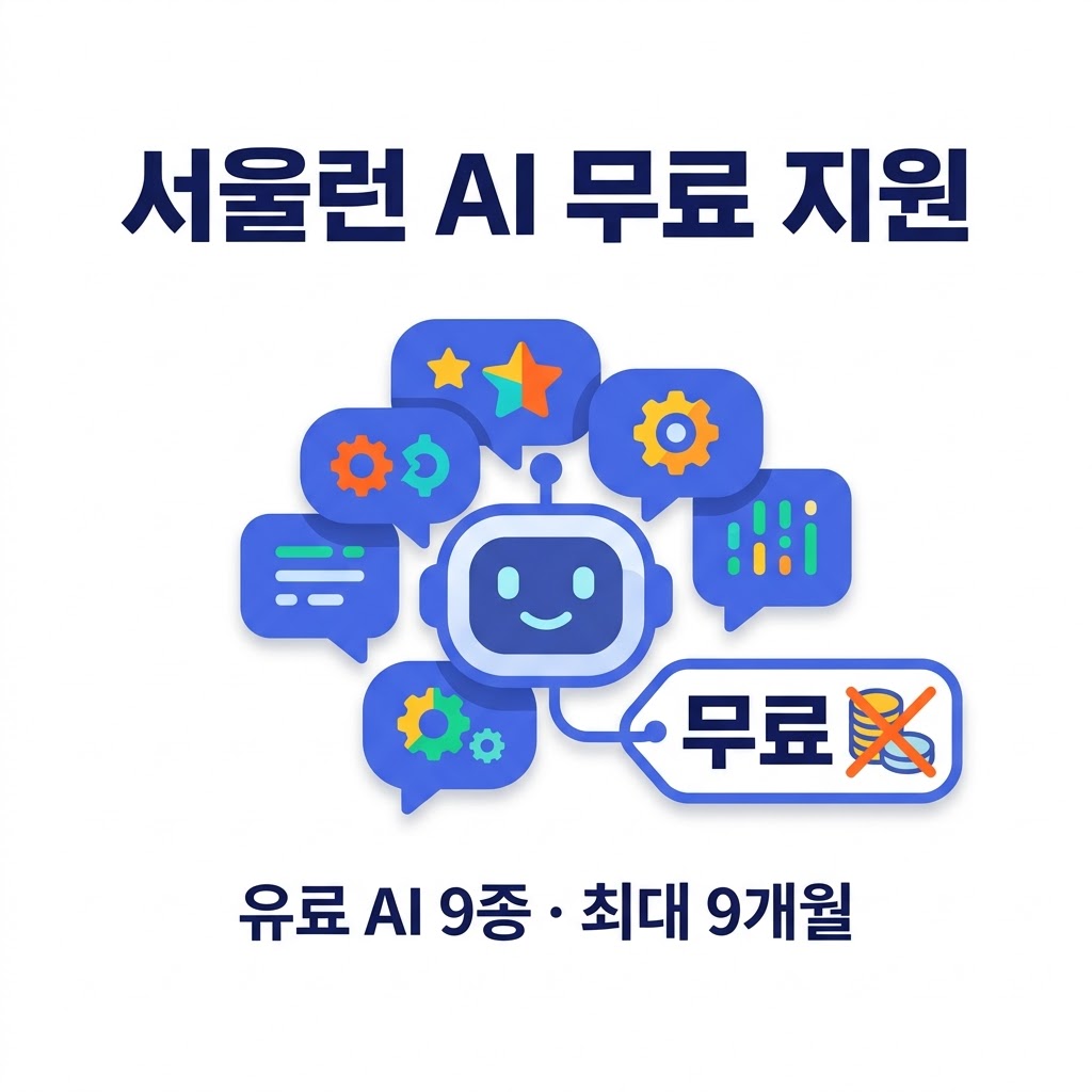 서울런 AI 챗GPT 클로드 제미나이 유료 인공지능 9종 무료 신청방법 썸네일