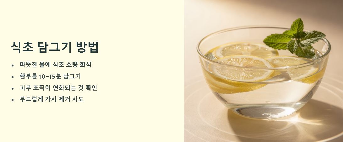 손가락 가시 빼는법 요령