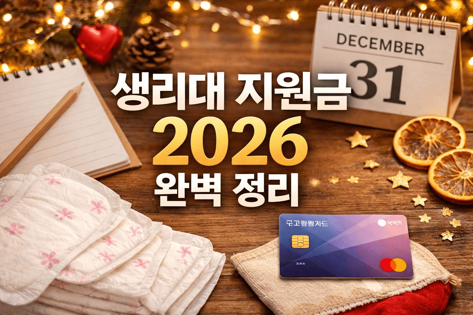 생리대 지원금 완전정리