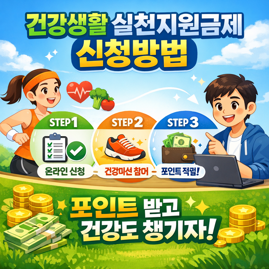 건강생활 실천지원금제 신청방법