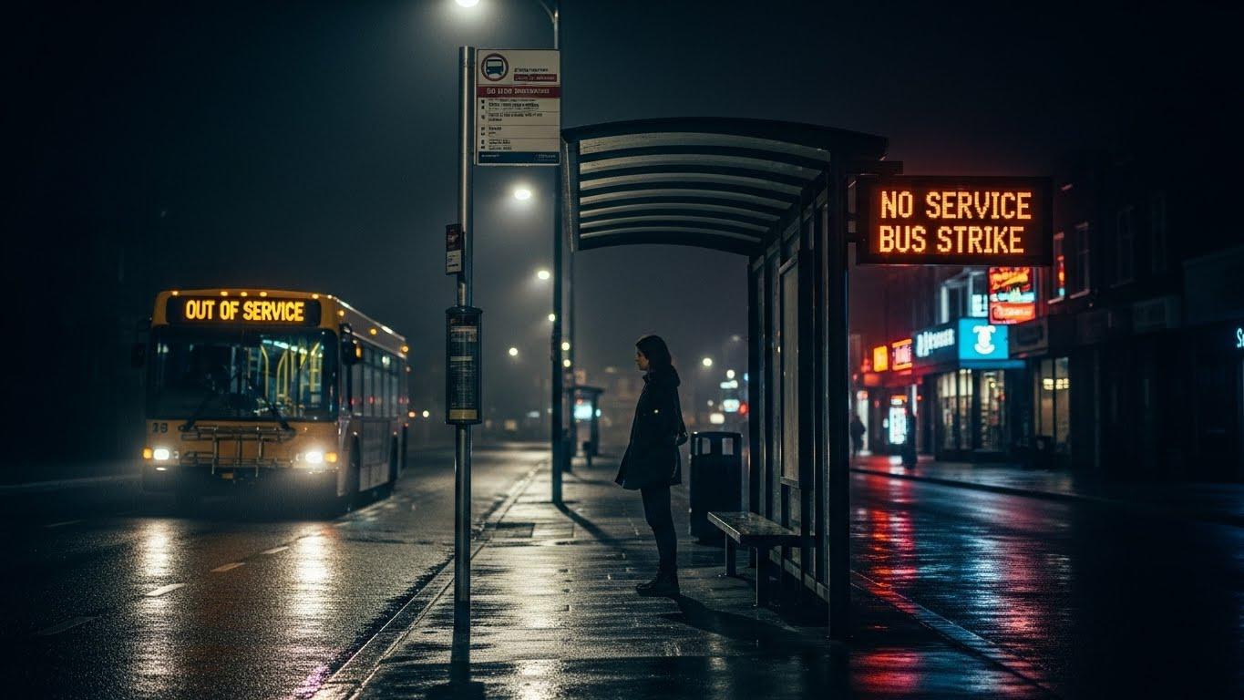 버스 파업 심야버스