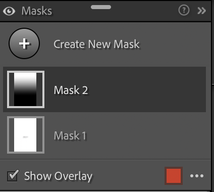 라이트룸 그라데이션 Mask