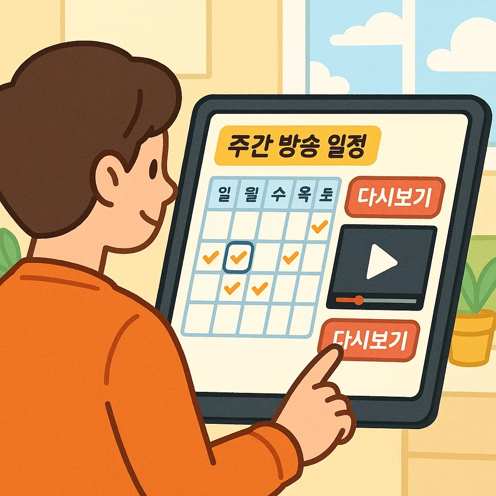편성표 확인 및 다시보기 활용법