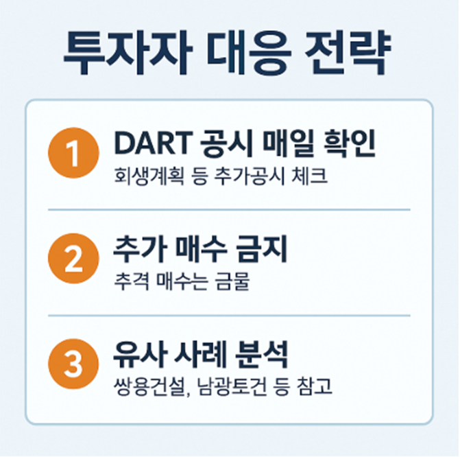삼부토건 투자자 대응 전략