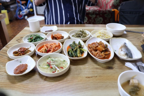 목포 황가네보리밥 보리밥정식 상차림