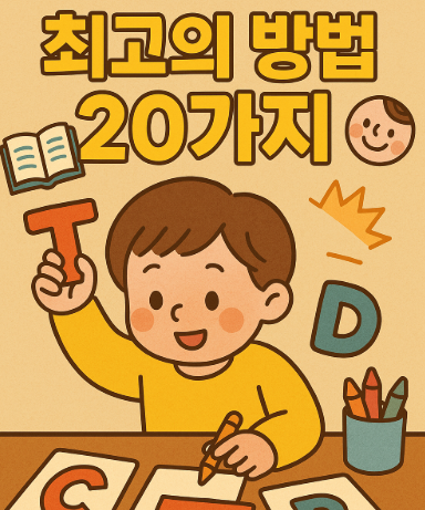 유아기 어휘력 폭발적으로 키우는 최고의 방법 20가지! 전문가가 알려주는 실전 노하우 총정리