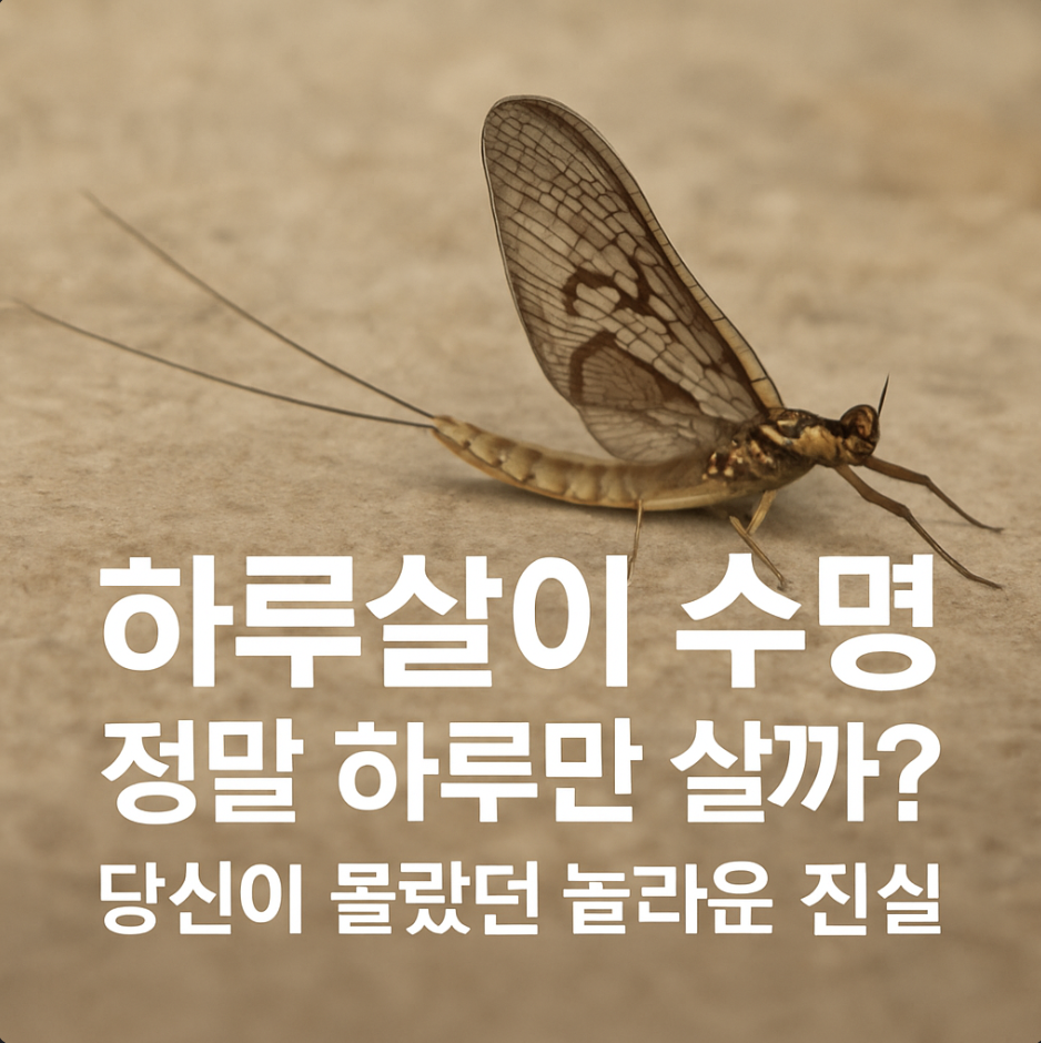 하루살이 수명, 정말 하루만 살까? 당신이 몰랐던 놀라운 진실