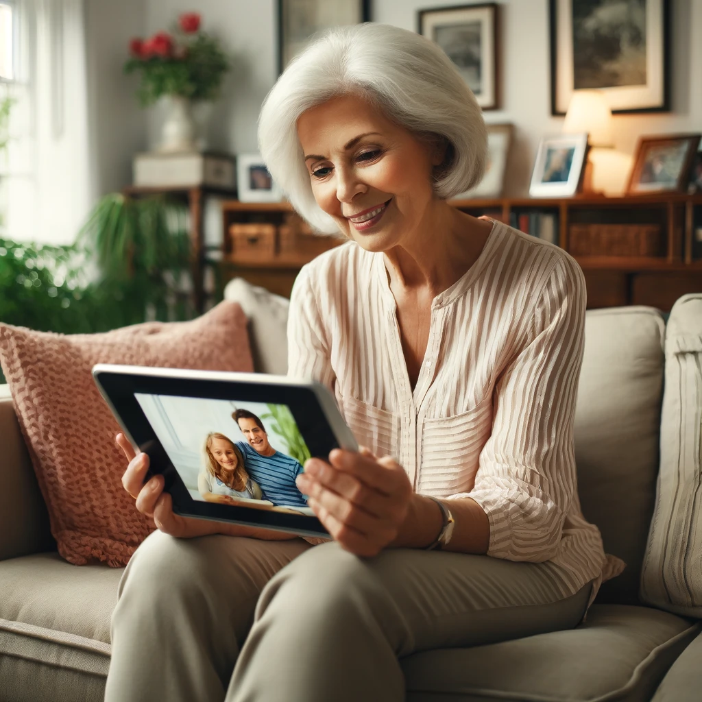 노인들이 현대 기술을 수용하는 모습