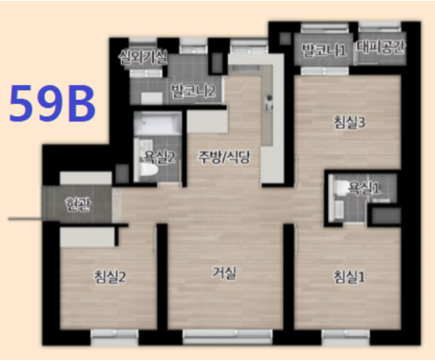 e편한세상-부평-그랑힐스-59B