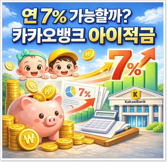 카카오뱅크 아이적금 조건 총정리