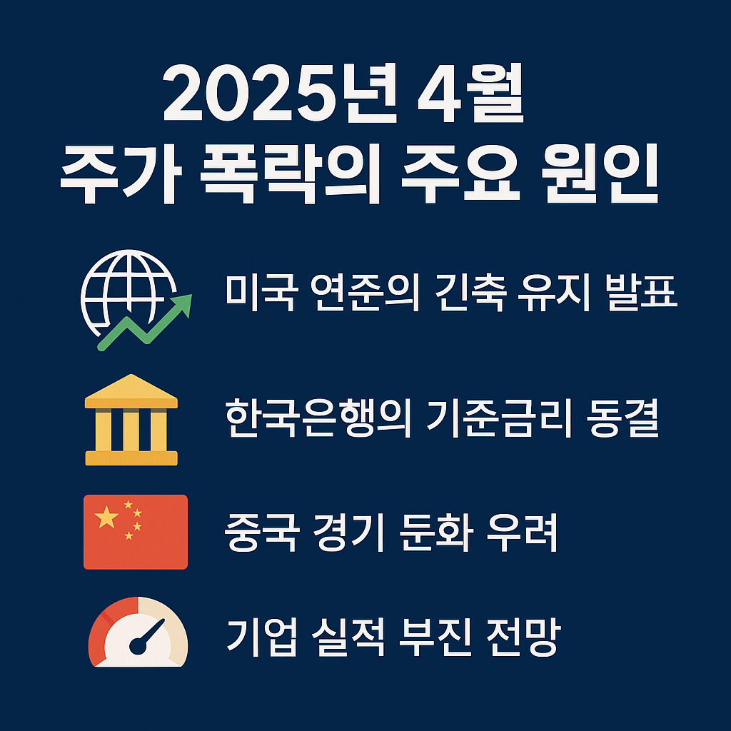 2025년 4월 주가 폭락 원인 카드뉴스