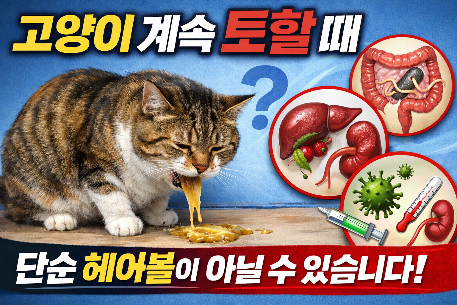 고양이가 계속 토할 때