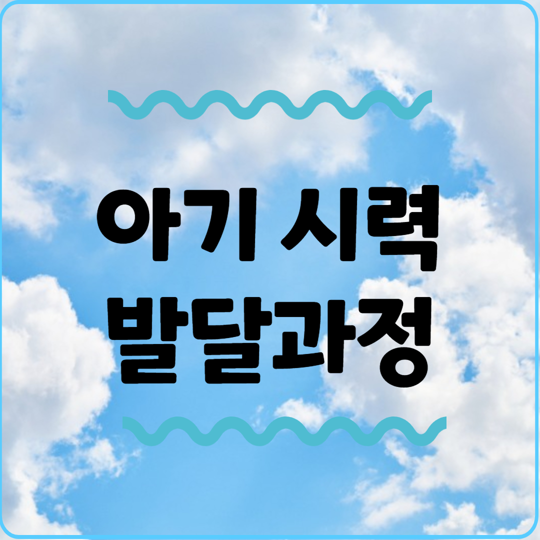 아기 시력 발달 과정