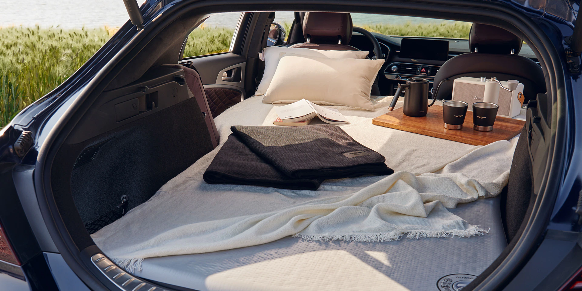 제네시스 G70 차박