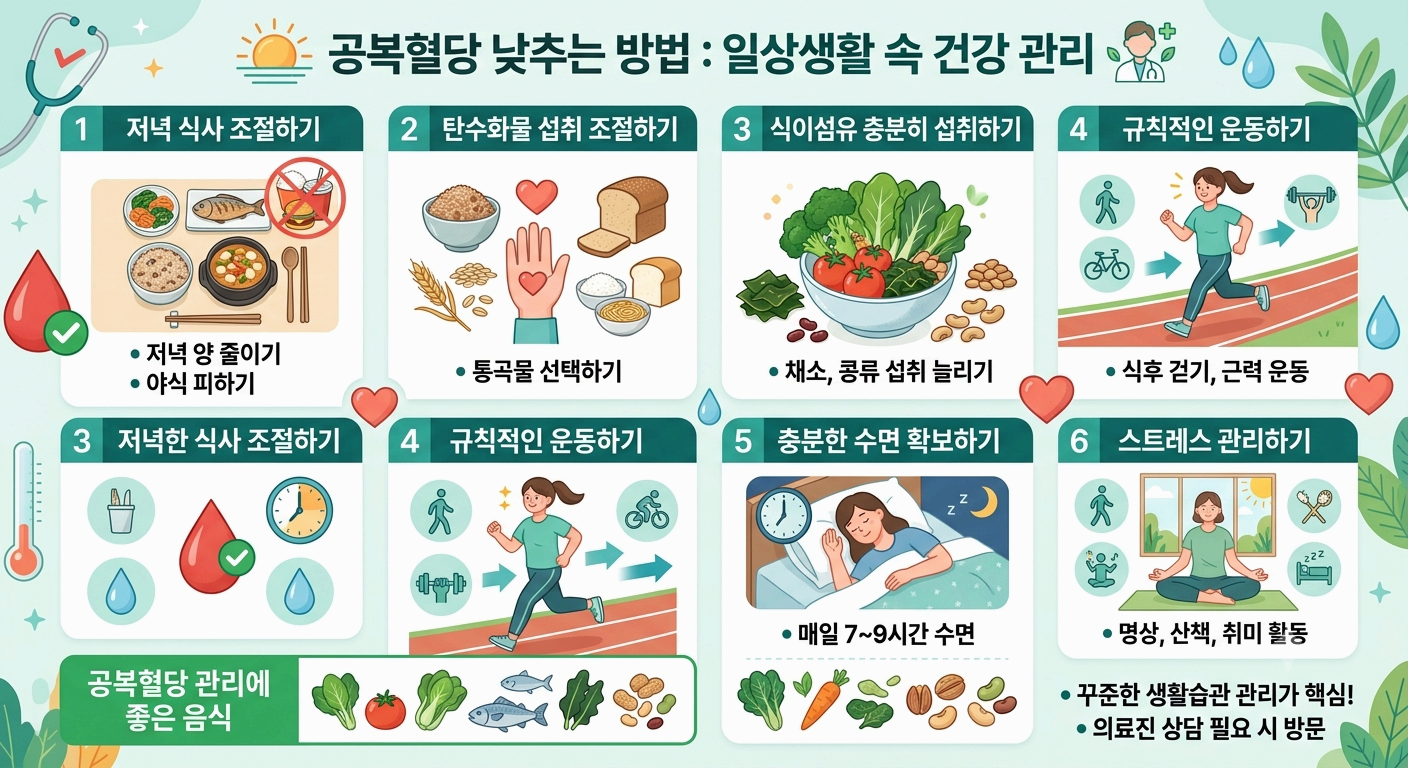 공복혈당 낮추는 방법