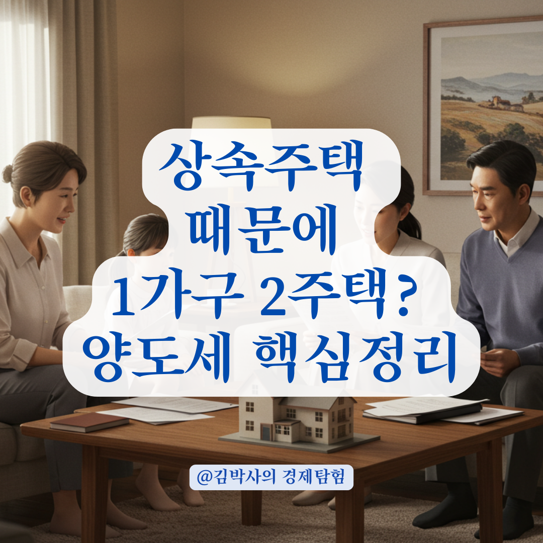 아직 상속받지 않은 집 때문에 양도세? 1가구 2주택 판정 기준 정리.