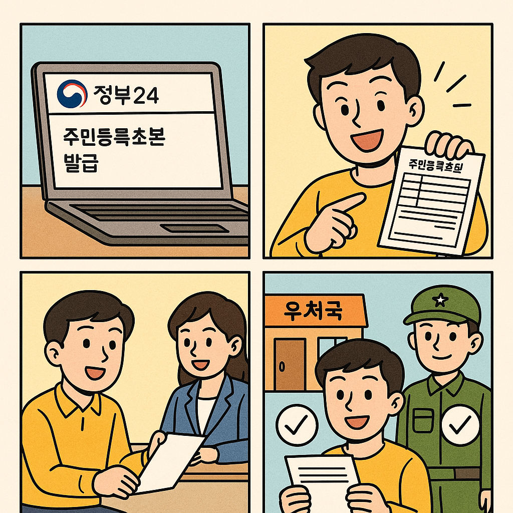 주민등록초본으로 가능한 민원서비스
