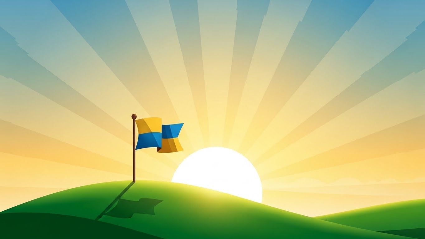 올바른 마케팅 방법과 진심이 만나 비즈니스의 성공이라는 목표를 달성하는 상징 그래픽