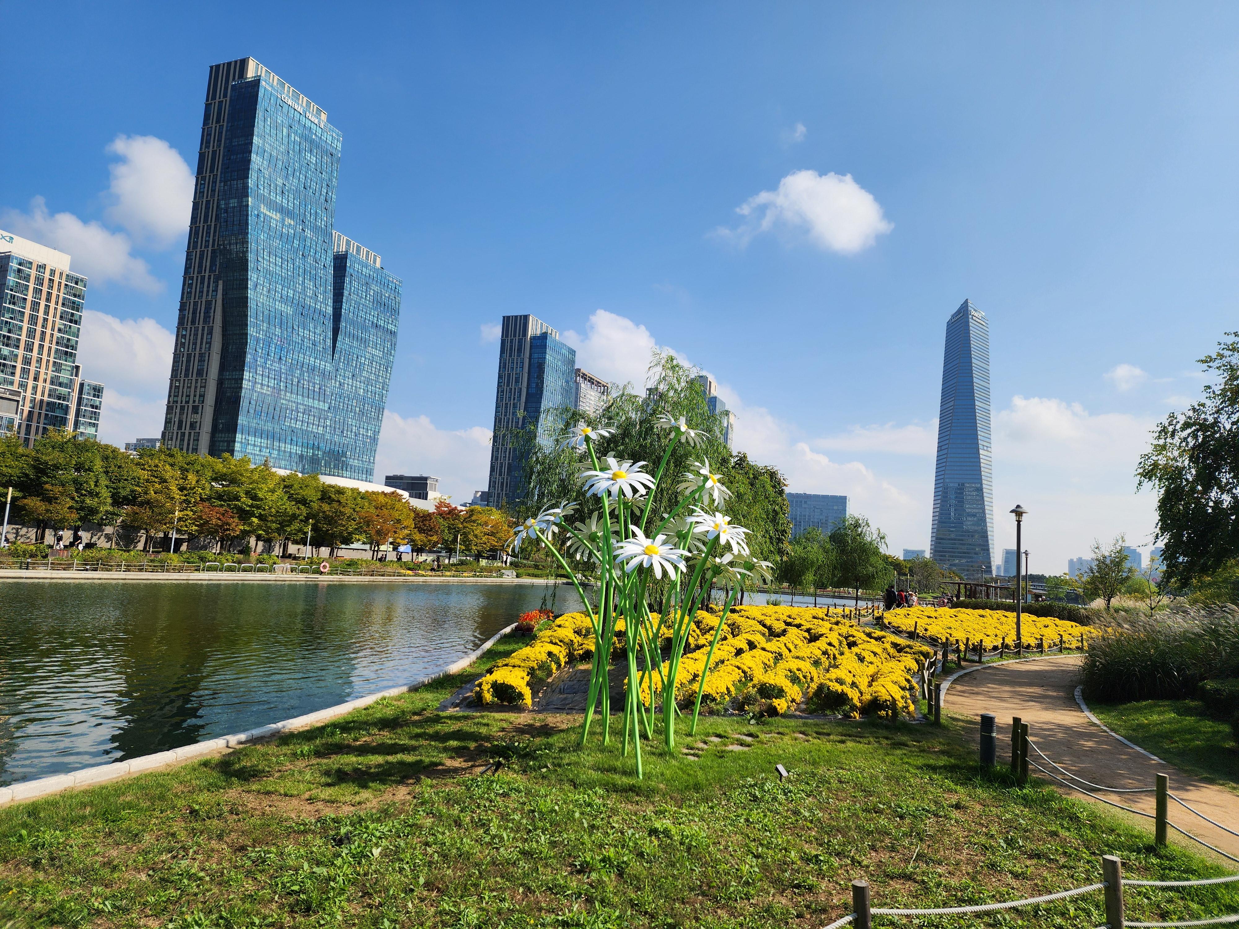 가을에 걷기 좋은 도시 속의 오아시스, 인천 송도 센트럴파크 공원