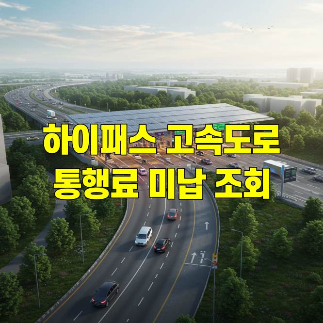 하이패스 고속도로 통행료 미납 조회 방법