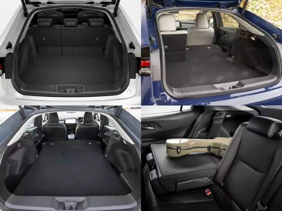 토요타 프리우스의 적재 공간 활용 예시를 모았습니다.