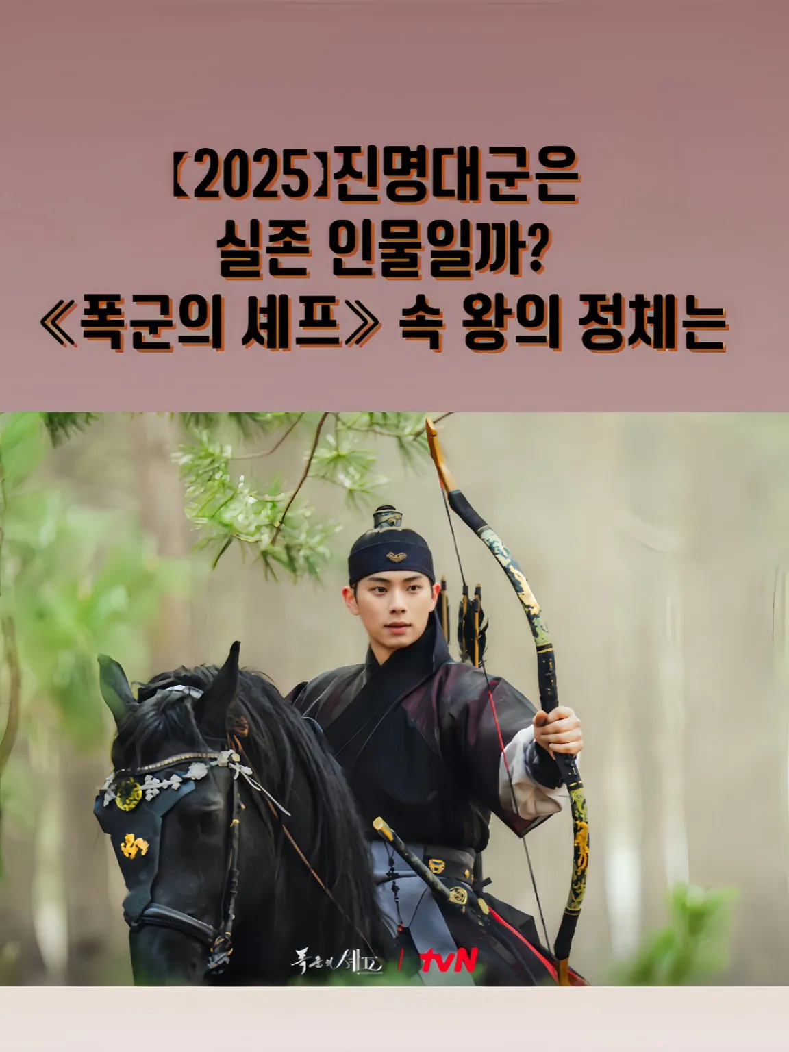 폭군의 셰프, 진명대군, 연산군, 폭군 사극, tvN 사극, 미슐랭 셰프 타임슬립, 사극 요리 드라마, 조선시대 요리, 타임슬립 사극, 연산군 드라마, 사극 역사 왜곡, 픽션 사극, 조선 가상 군주, 사극 캐릭터 분석, 진명대군 실존 여부, 사극 왕 분석, 연산군 모티브, 정조 미식가, 광해군 비운, 드라마 역사 논란, 진명공주 혼동