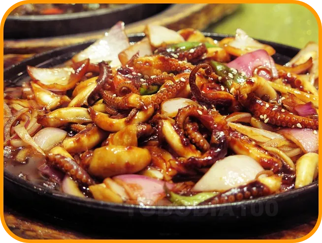 오징어 볶음 칼칼하게