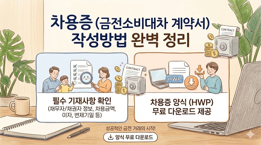 차용증작성방법 및 필수 기재사항 총정리 썸네일