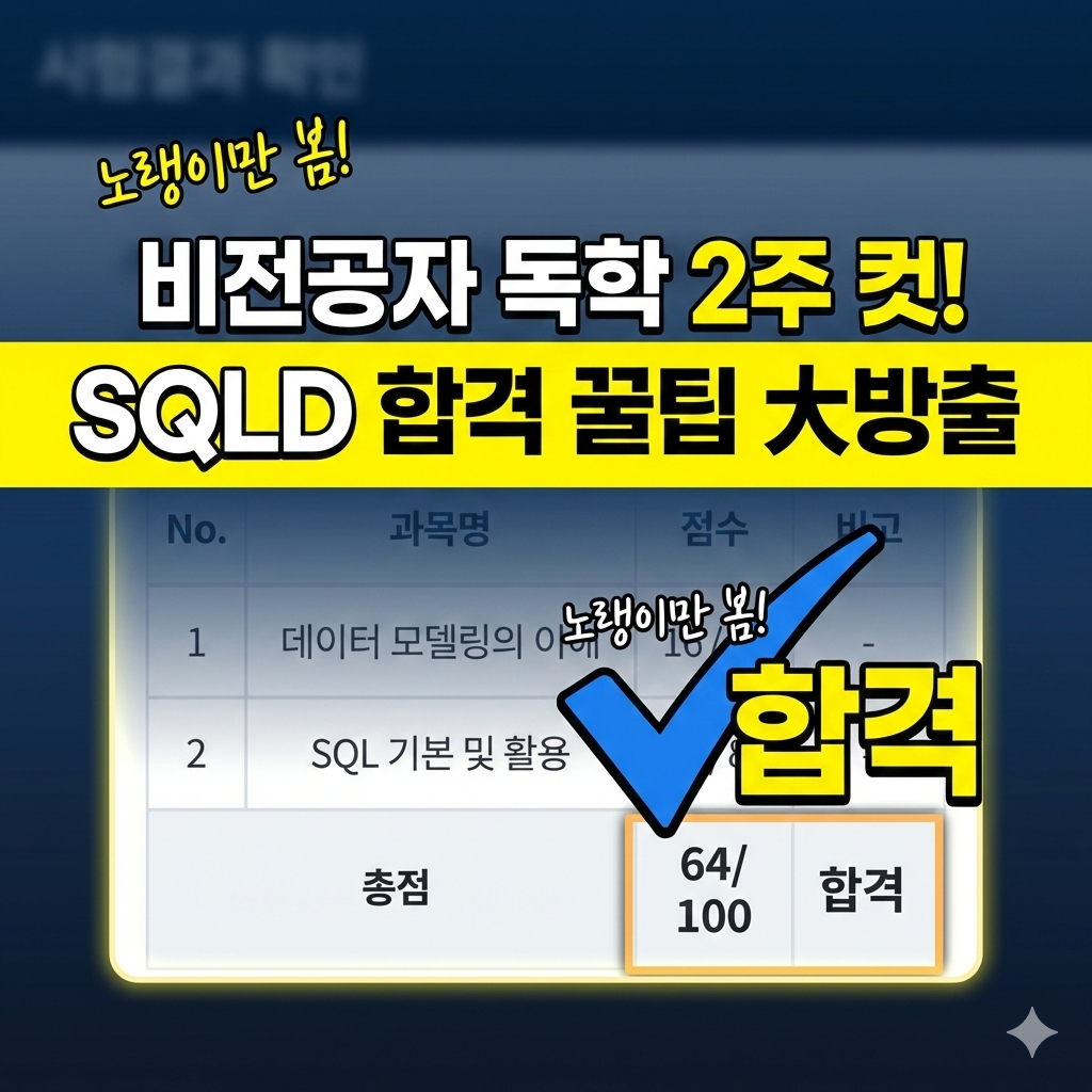 SQLD 비전공자 합격 후기