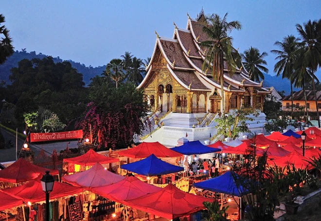 루앙프라방 야시장 luang prabang market
