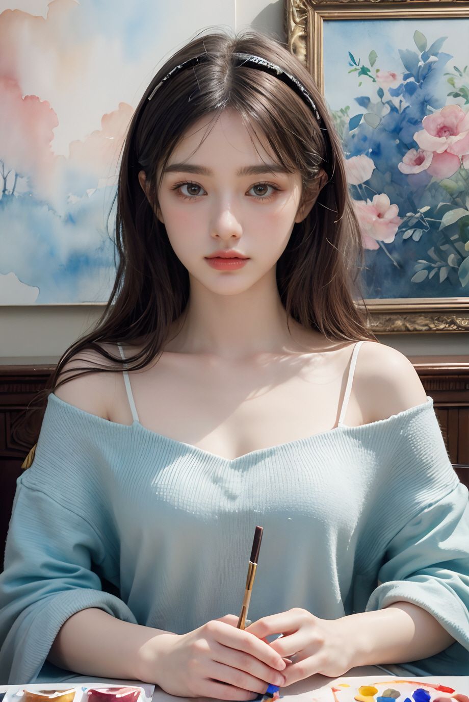 기분을 표현한 AI 그림